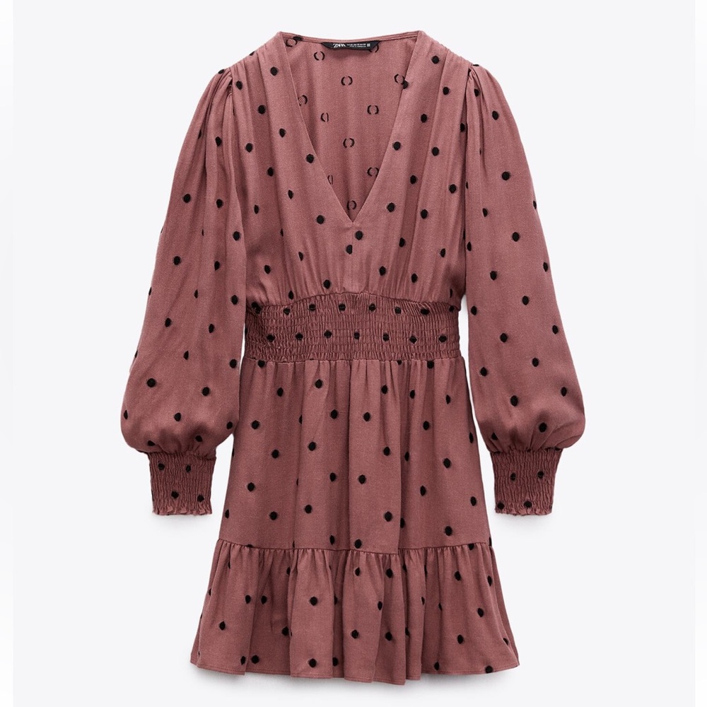 Zara polka dot dress